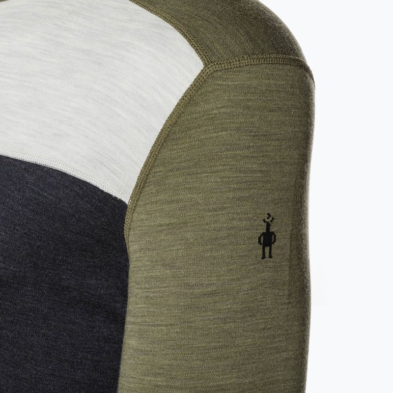 Vyriški Smartwool Classic Thermal Merino Base Layer Colorblock Crew Boxed Green SW016354K66 termo marškinėliai 3