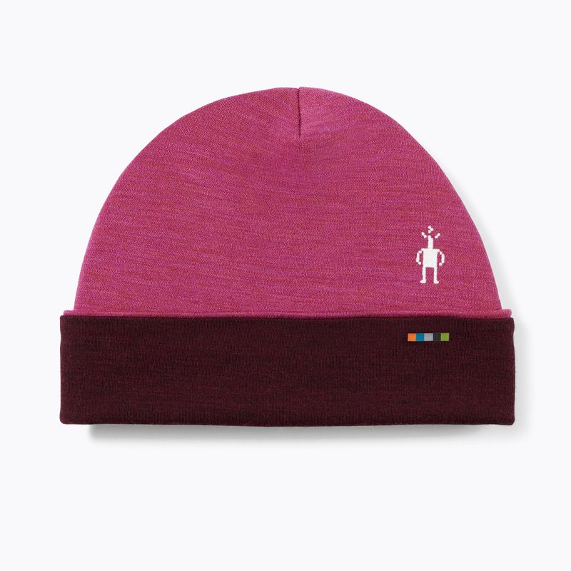 Smartwool Thermal Merino dvipusė žieminė kepurė su rankogaliais rožinės spalvos SW0SW956J61 4