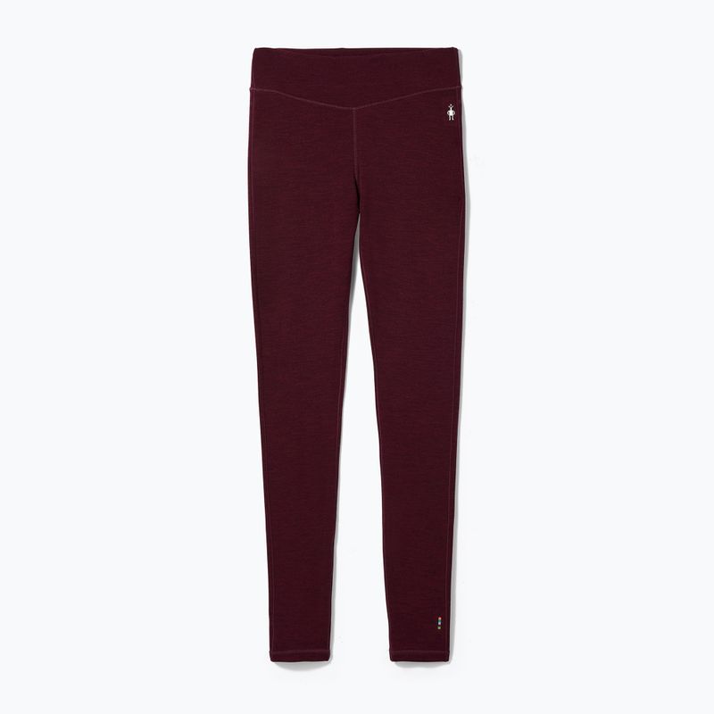 Moteriškos Smartwool Merino 250 Baselayer apatinės termo kelnės bordo spalvos SW018809K40 4