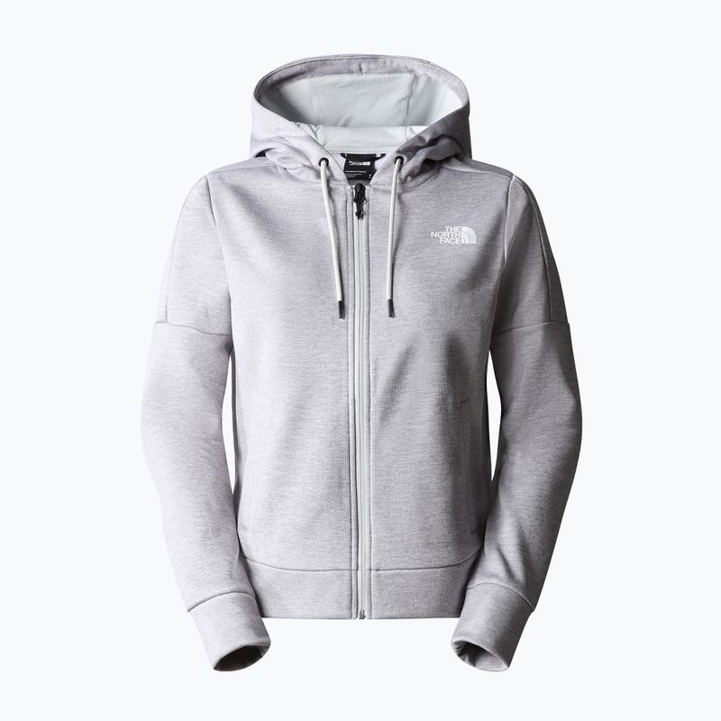 Moteriški džemperiai The North Face Reaxion Fleece F/Z Hoodie light grey heather 4