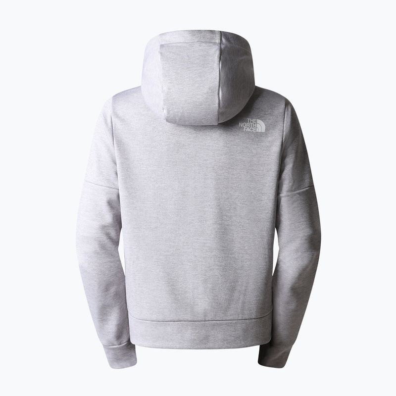 Moteriški džemperiai The North Face Reaxion Fleece F/Z Hoodie light grey heather 5