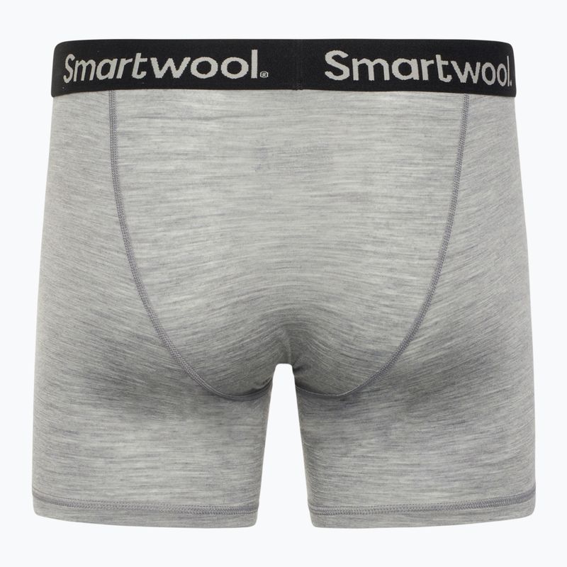 Vyriškos termoaktyvios trumpikės Smartwool Merino Boxer Brief light gray heather 2