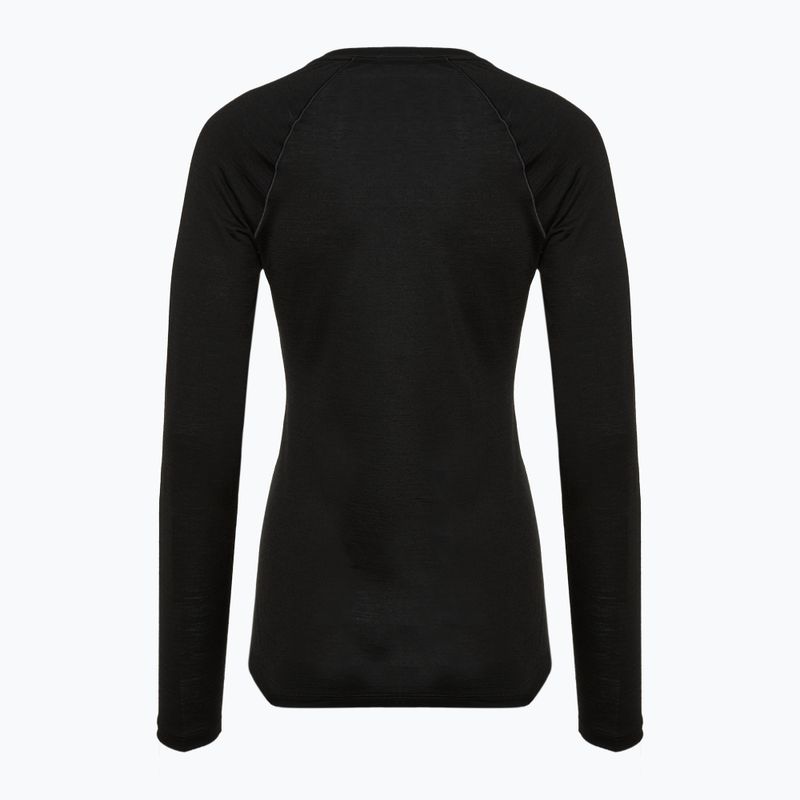 Moteriški termoaktyvūs marškinėliai Smartwool Classic All-Season Merino Base Layer Crew Boxed juodi 2