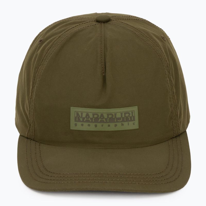 Vyriška kepurė su snapeliu Napapijri F-Box Logo dark olive 2