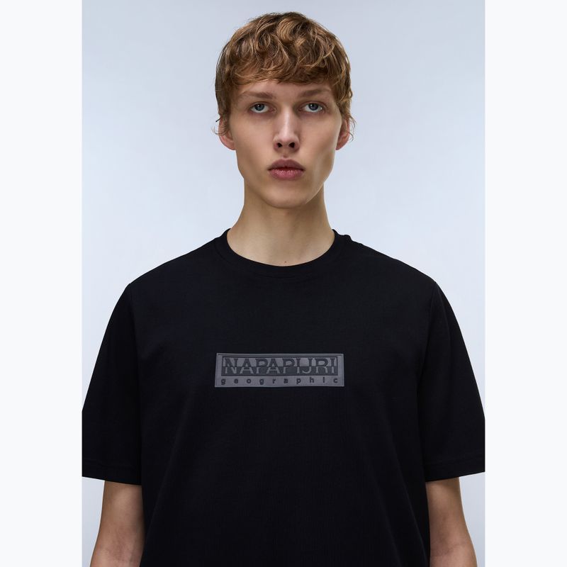 Vyriški marškinėliai Napapijri S-Box Logo black beauty 3