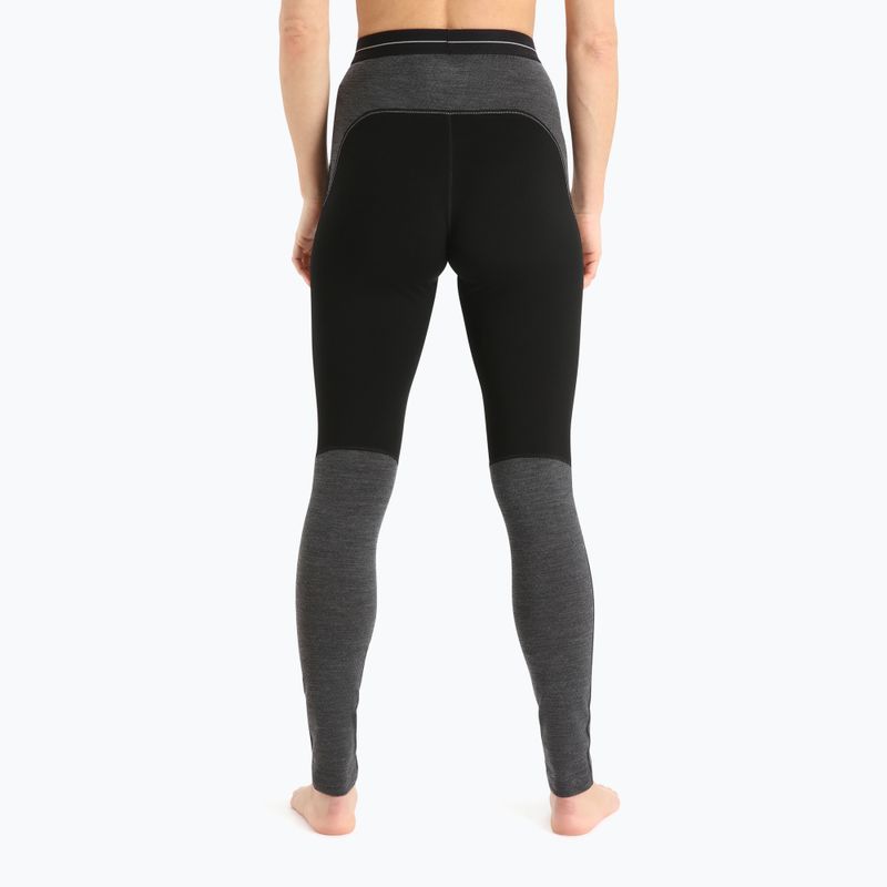 Moteriškos termo kelnės Icebreaker ZoneKnit 200 black/jet heather/cb 3
