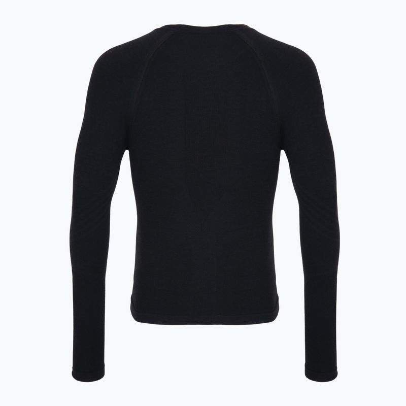 Vyriški termoaktyvūs marškinėliai ilgomis rankovėmis Smartwool Intraknit Active Base Layer black 2