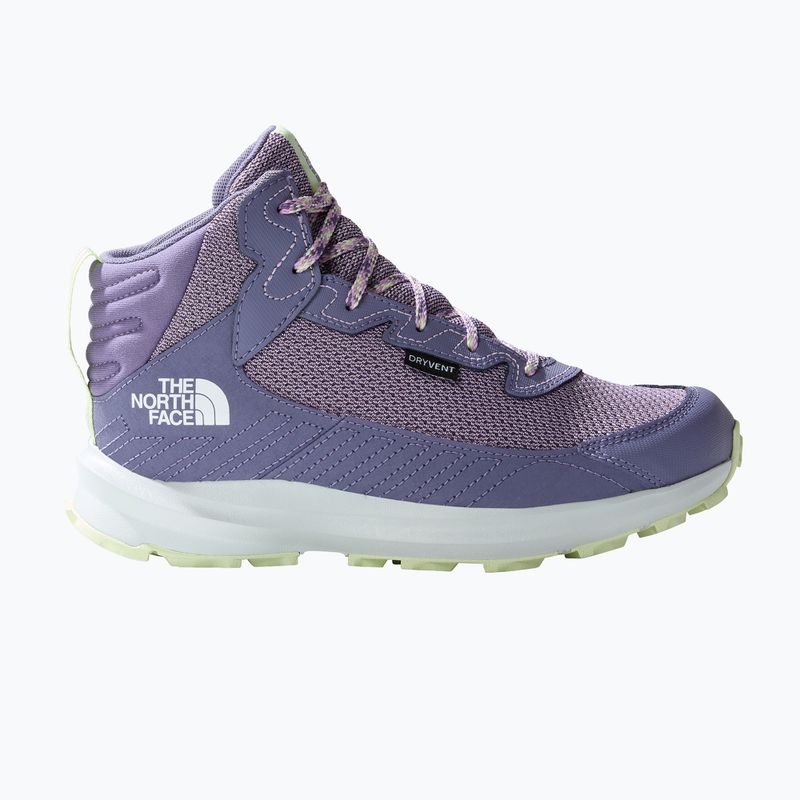 The North Face Fastpack Hiker Mid Wp lunar slate/lupine vaikiški trekingo batai 12