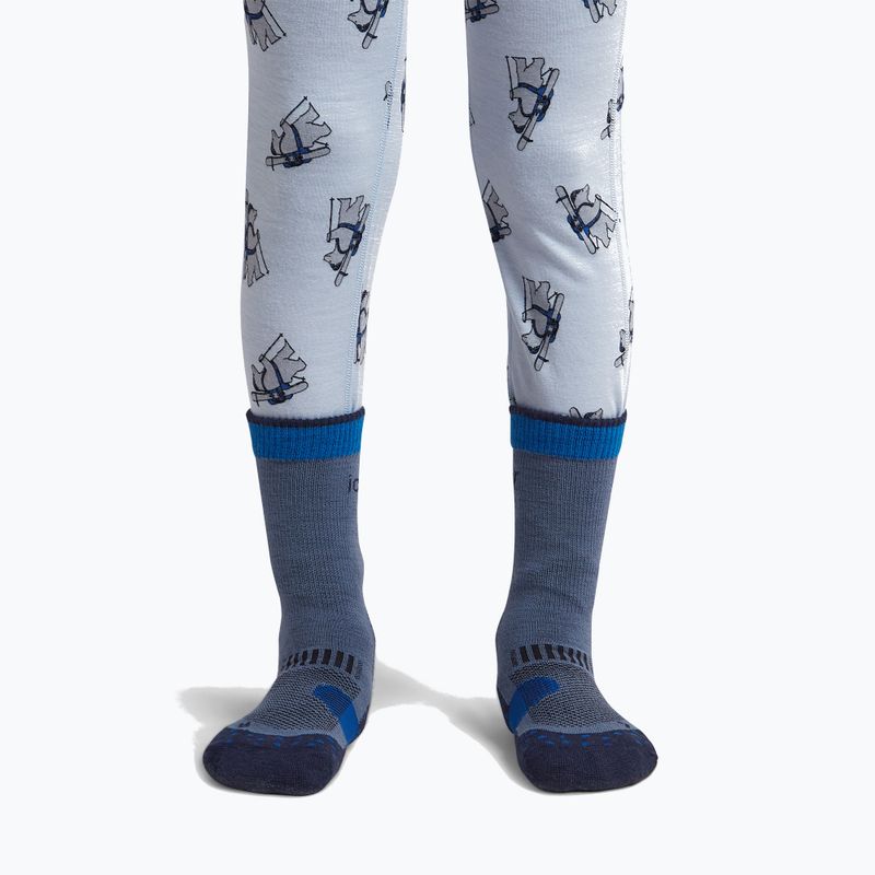 Vaikiškos kojinės Icebreaker Merino Hike+ Light Crew dawn/midnight navy/lazuri 3