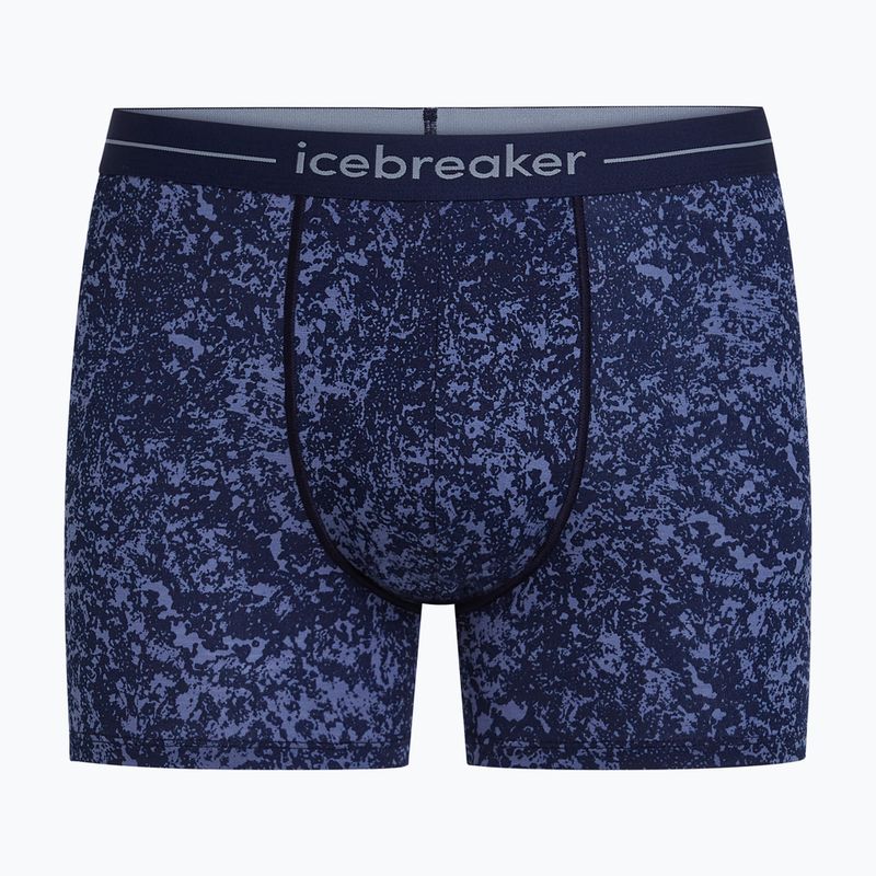 Vyriškos termoaktyvios trumpikės Icebreaker Merino 150 Anatomica Moss Bloom midnight navy/aop