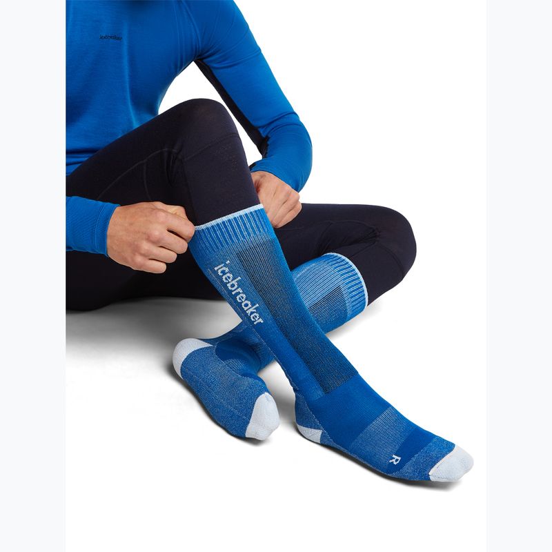 Vyriškos slidinėjimo kojinės Icebreaker Merino Ski+ lazuri/snow/midnavy 4