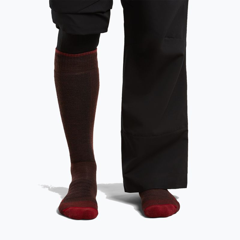 Vyriškos slidinėjimo kojinės icebreaker Merino Ski+ Medium OTC bittersweet/port/black 3