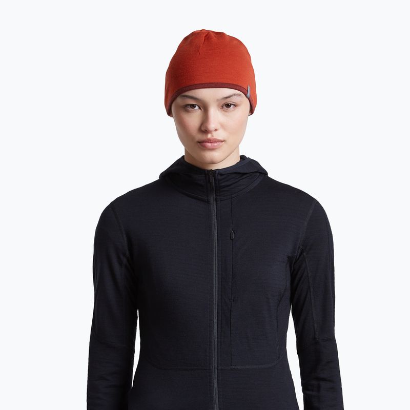 Kepurė icebreaker Merino 200 Oasis Reversible Beanie agate/port 10
