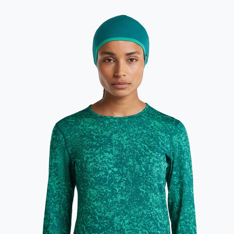 Kepurė icebreaker Merino 200 Oasis Reversible Beanie tidal teal/fresh 9