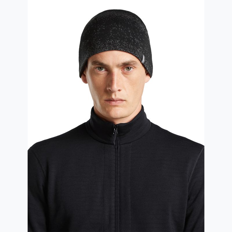 Kepurė icebreaker Merino 260 Oasis Vertex Reversible Beanie Chillwave black/obsidian 5