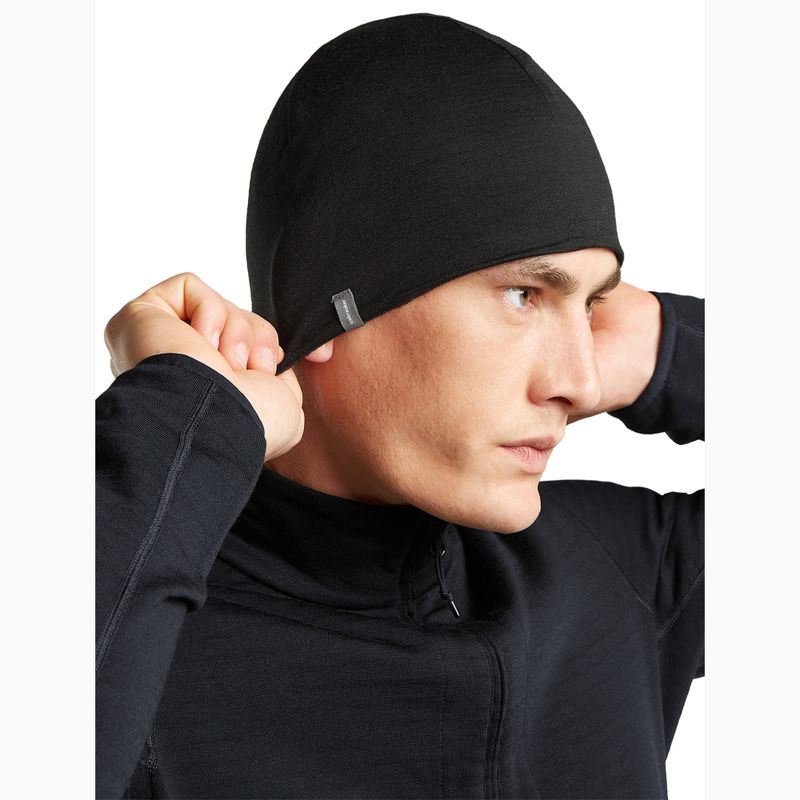 Kepurė icebreaker Merino 260 Oasis Vertex Reversible Beanie Chillwave black/obsidian 8