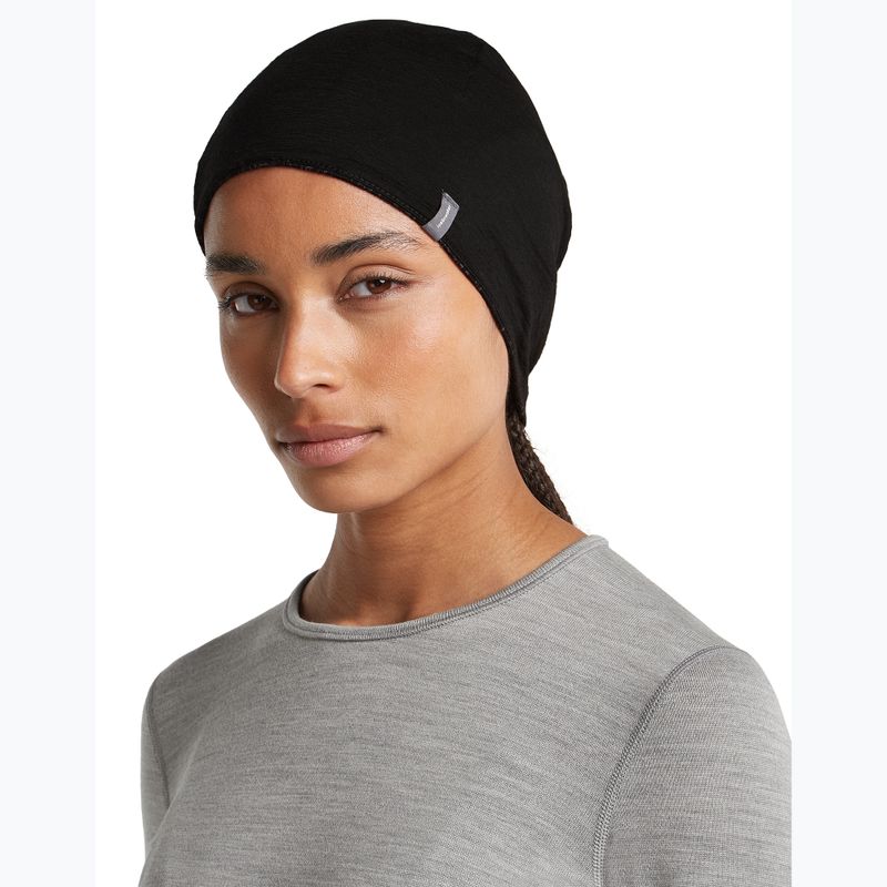 Kepurė icebreaker Merino 260 Oasis Vertex Reversible Beanie Chillwave black/obsidian 10