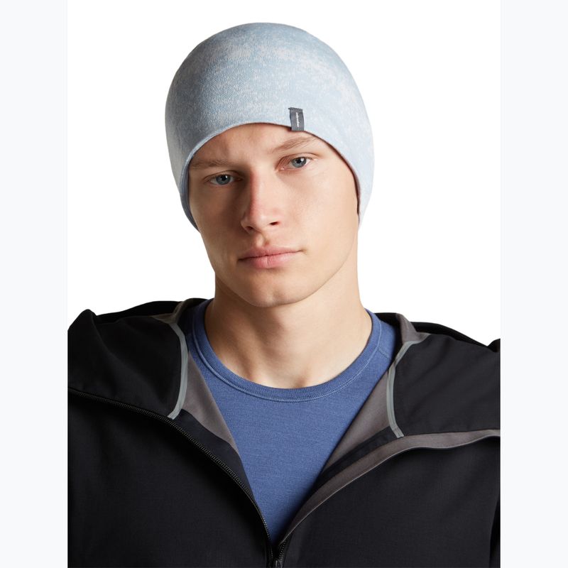Kepurė icebreaker Merino 260 Oasis Vertex Reversible Beanie Chillwave snow/zinc blue 5