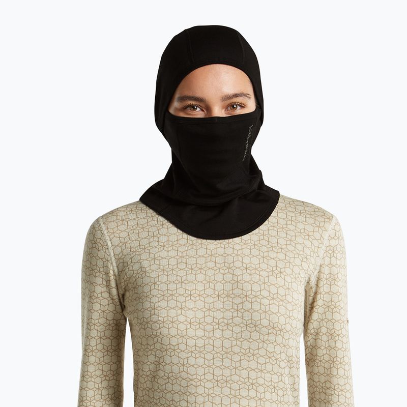 Balaklava Icebreaker Merino 360 RealFleece Elemental Balaclava black 7