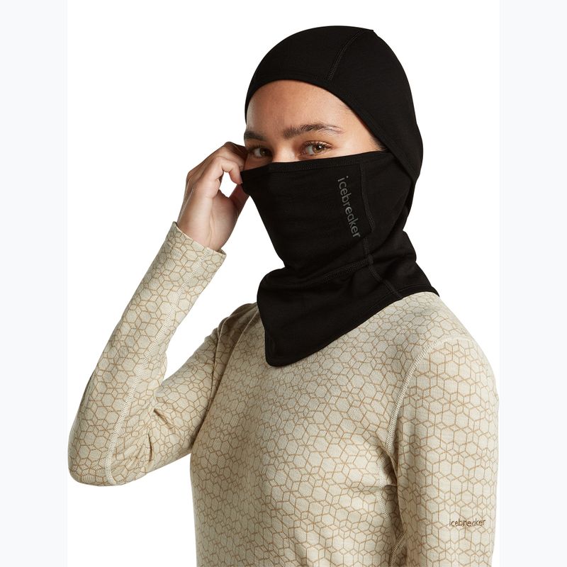 Balaklava Icebreaker Merino 360 RealFleece Elemental Balaclava black 8