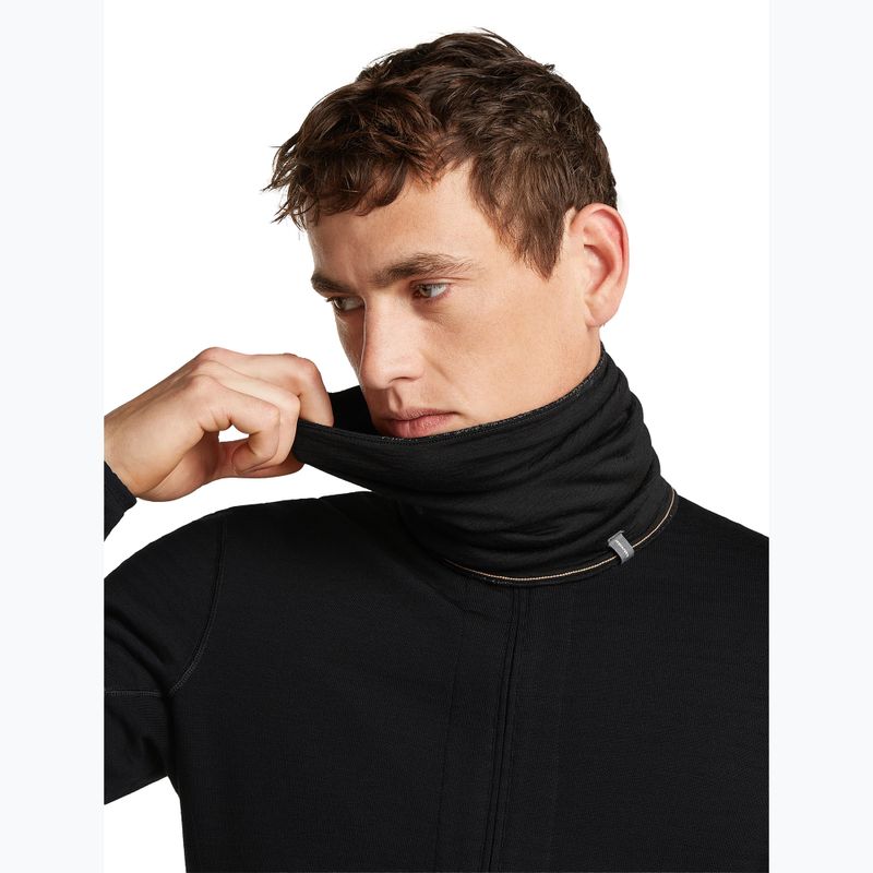 Kaklaskarė icebreaker Merino 260 Oasis Vertex Reversible Chute Chillwave black/obsidian 4