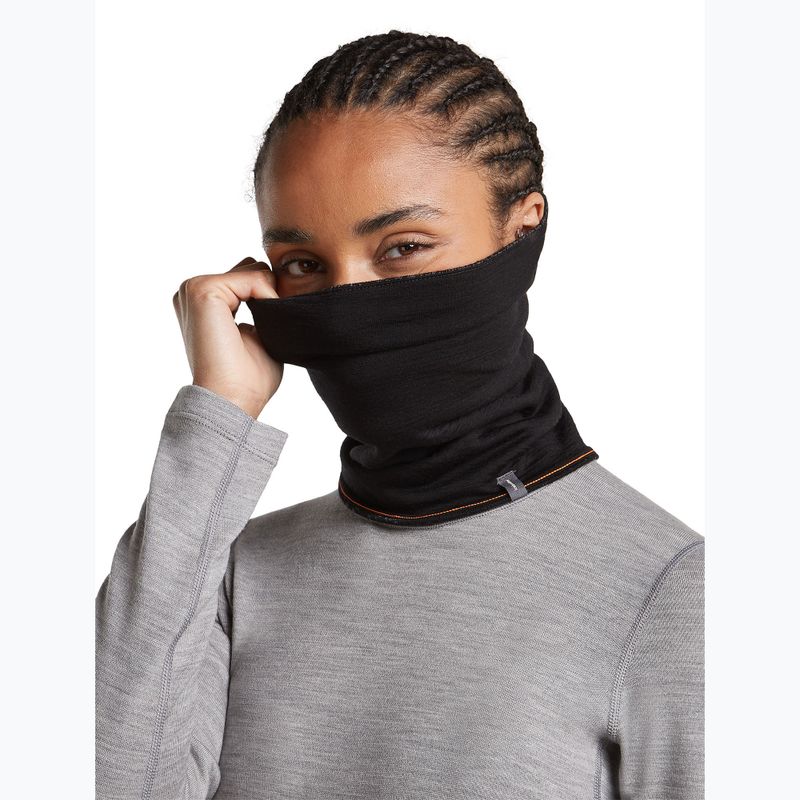 Kaklaskarė icebreaker Merino 260 Oasis Vertex Reversible Chute Chillwave black/obsidian 6
