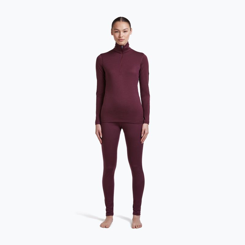 Moteriškos termo kelnės Icebreaker Merino 200 Oasis High Rise Leggins dark berry 2