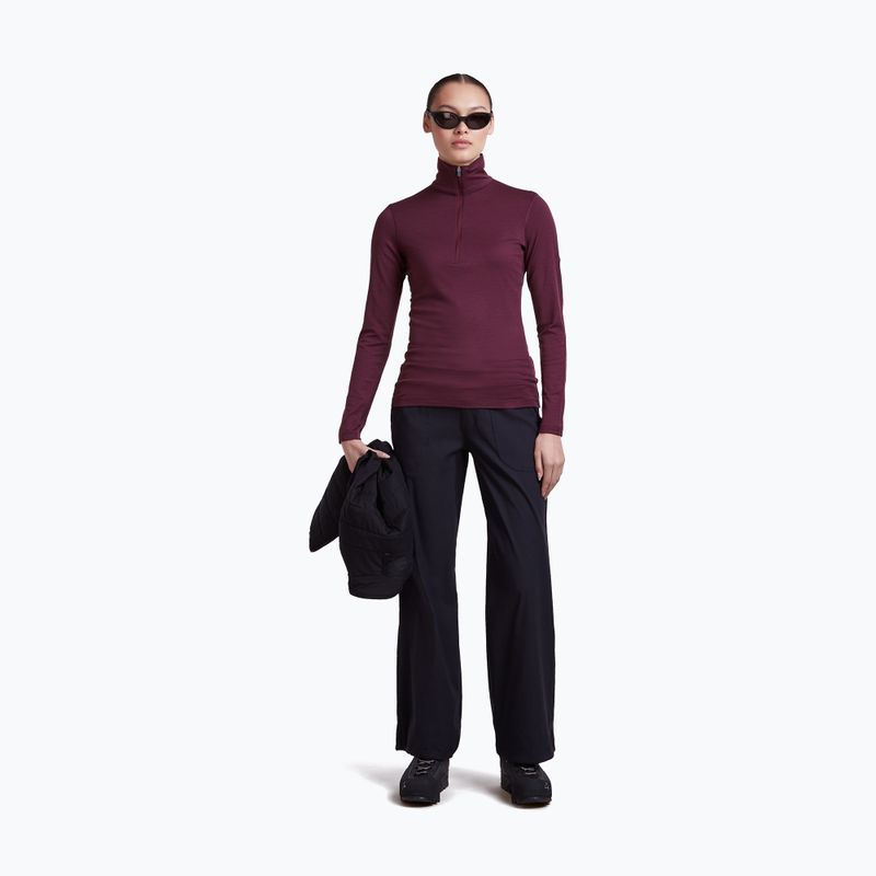 Moteriškas termo džemperis Icebreaker 200 Oasis LS Half Zip dark berry 2