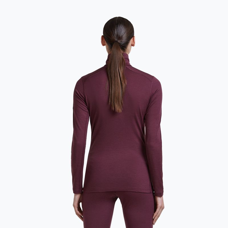Moteriškas termo džemperis Icebreaker 200 Oasis LS Half Zip dark berry 3
