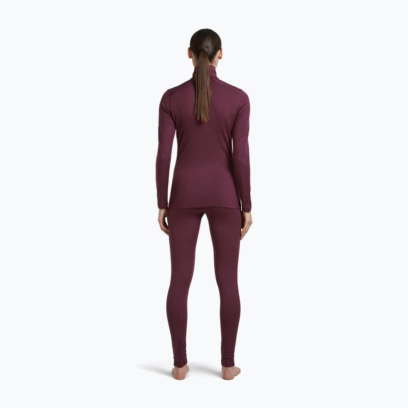 Moteriškas termo džemperis Icebreaker 200 Oasis LS Half Zip dark berry 5