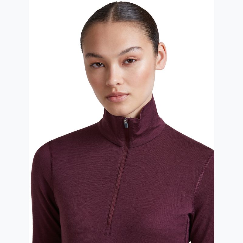 Moteriškas termo džemperis Icebreaker 200 Oasis LS Half Zip dark berry 6