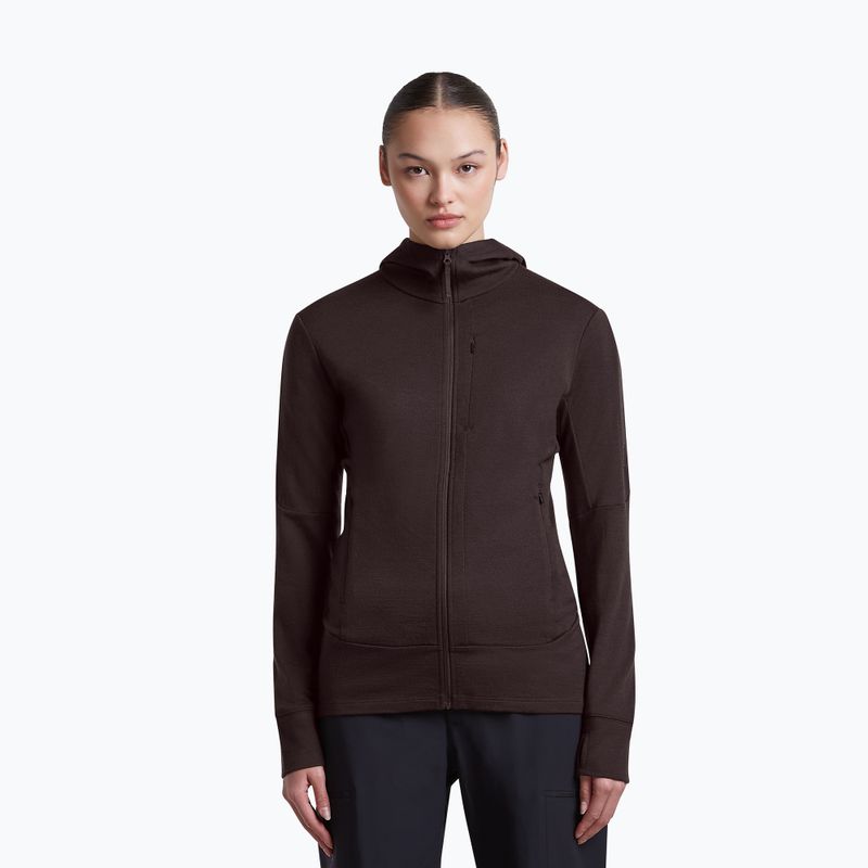 Moteriškas džemperis Icebreaker Merino 260 Quantum IV LS Zip Hoodie bittersweet