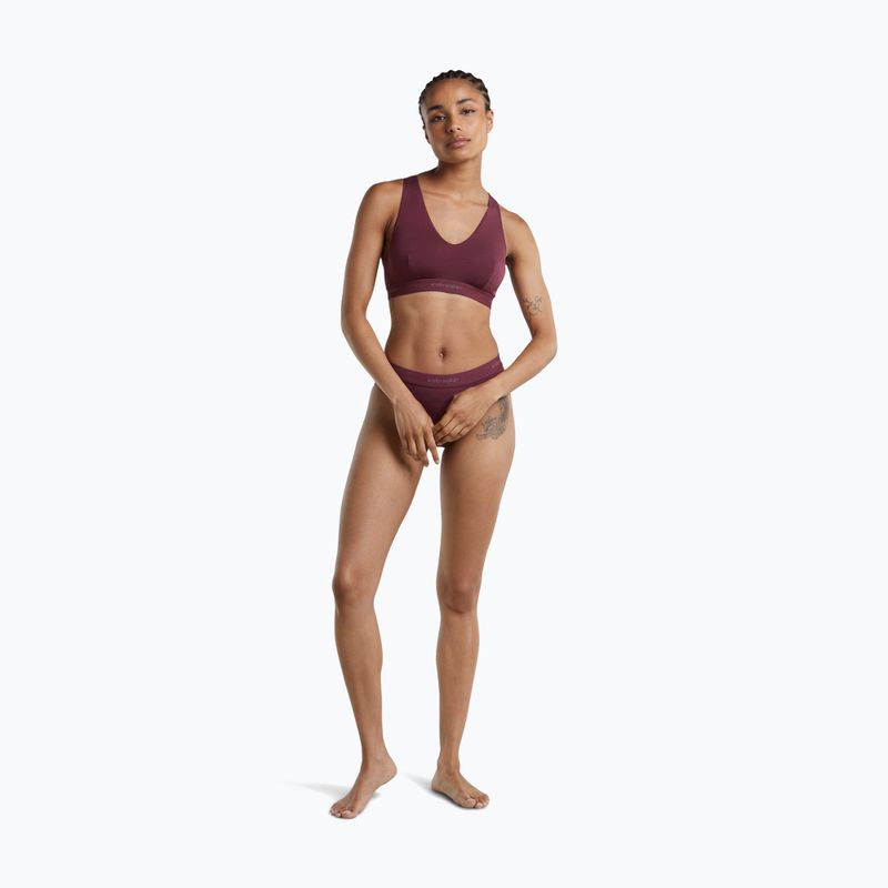 Termoaktyvi liemenėlė icebreaker Merino 125 Cool-Lite Sprite Racerback dark berry 3