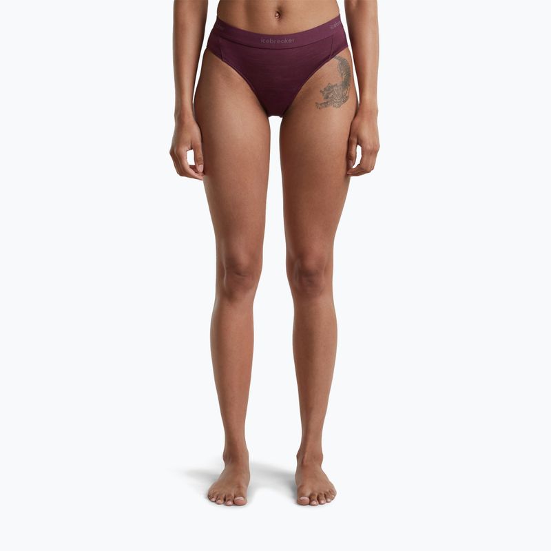 Moteriškoi termo apatiniai Icebreaker Merino 125 Cool-Lite Sprite Hipster dark berry 2