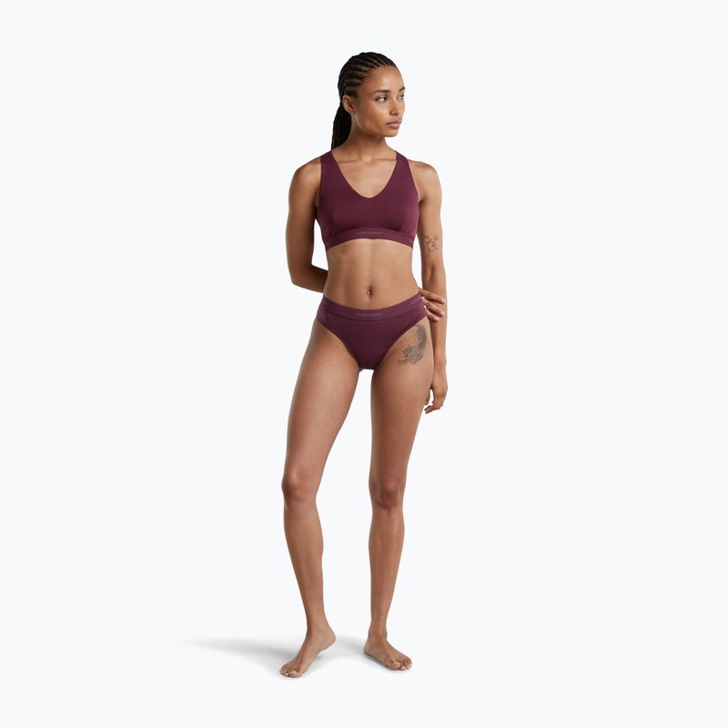 Moteriškoi termo apatiniai Icebreaker Merino 125 Cool-Lite Sprite Hipster dark berry 3