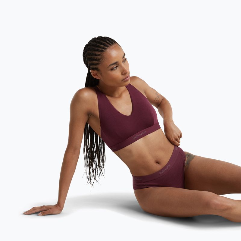 Moteriškoi termo apatiniai Icebreaker Merino 125 Cool-Lite Sprite Hipster dark berry 5