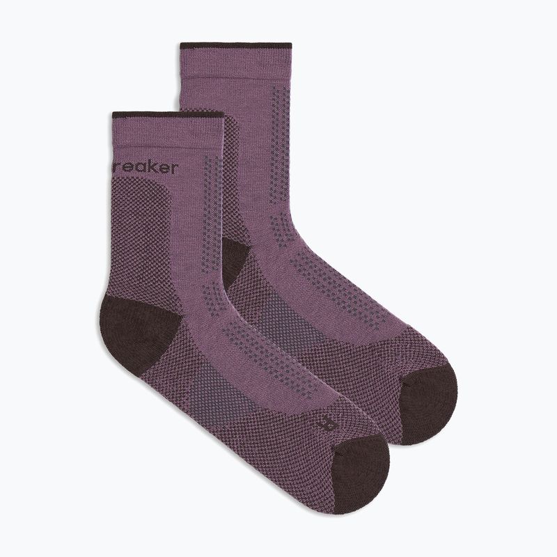 Moteriškos kojinės Icebreaker Merino Hike+ Ultralight Quarter grey plum/bittersweet