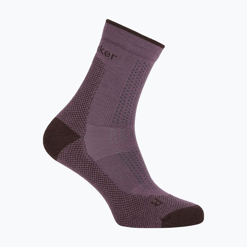 Moteriškos kojinės Icebreaker Merino Hike+ Ultralight Quarter grey plum/bittersweet 2