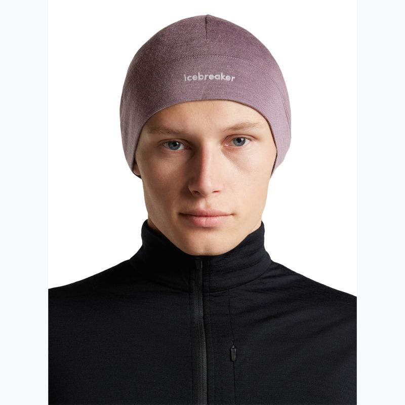 Žieminė kepurė icebreaker Merino 200 Oasis Beanie grey plum 4
