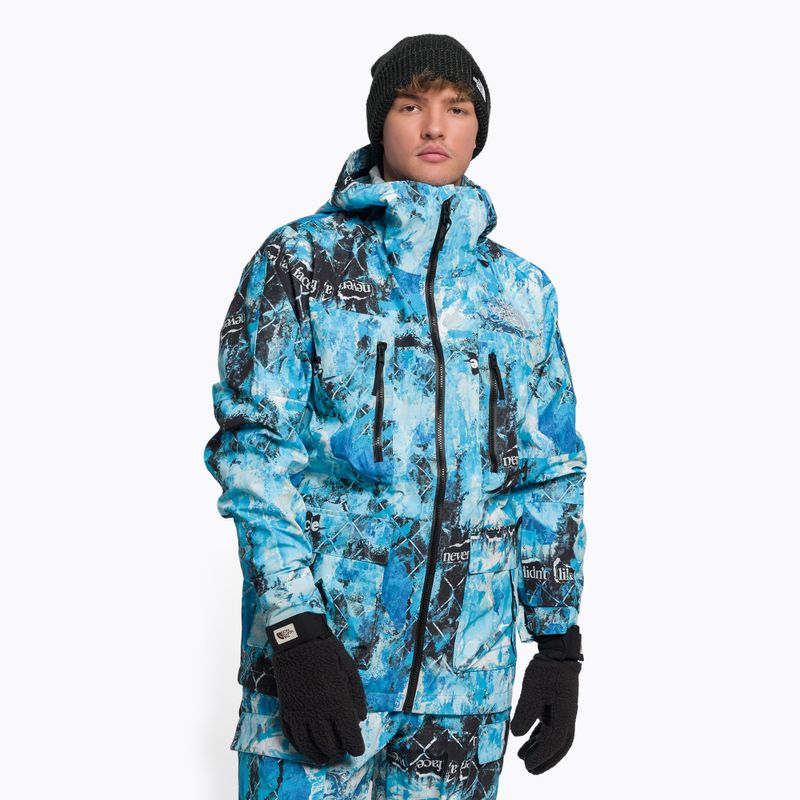 Vyriška snieglenčių striukė The North Face Printed Dragline blue NF0A7ZUF9C11