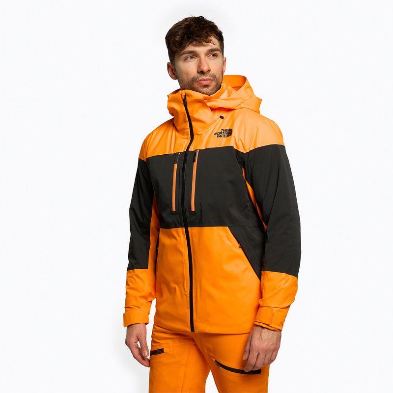 Vyriška slidinėjimo striukė The North Face Chakal orange and black NF0A5GM37Q61