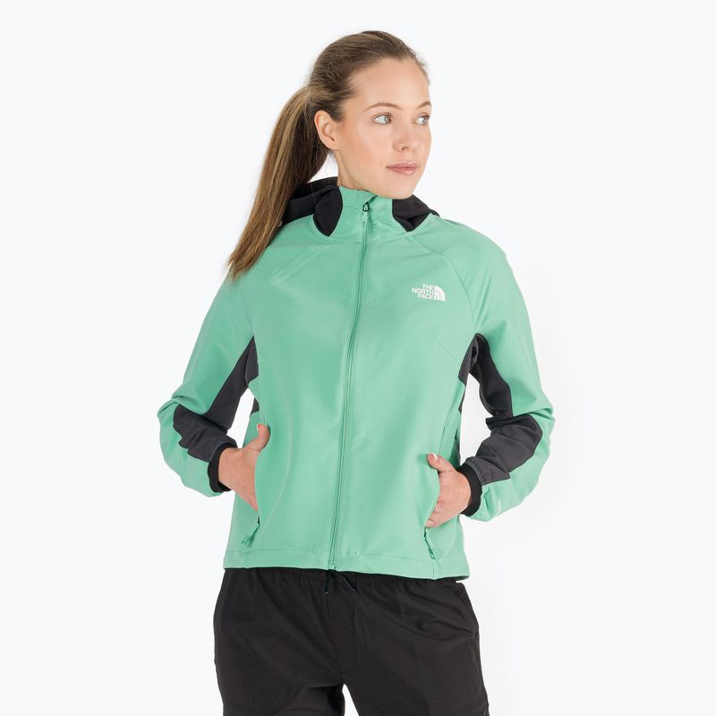 Moteriškos softshello striukės The North Face AO Softshell Hoodie green NF0A7ZE990Q1