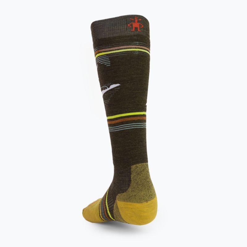 Vyriškos Smartwool snieglenčių kojinės Targeted Cushion Piste Machine OTC green SW001922D11 2