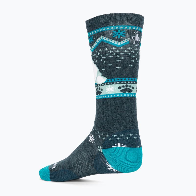 Vaikiškos kojinės Smartwool Wintersport Full Cushion Polar Bear Pattern OTC twilight blue 2
