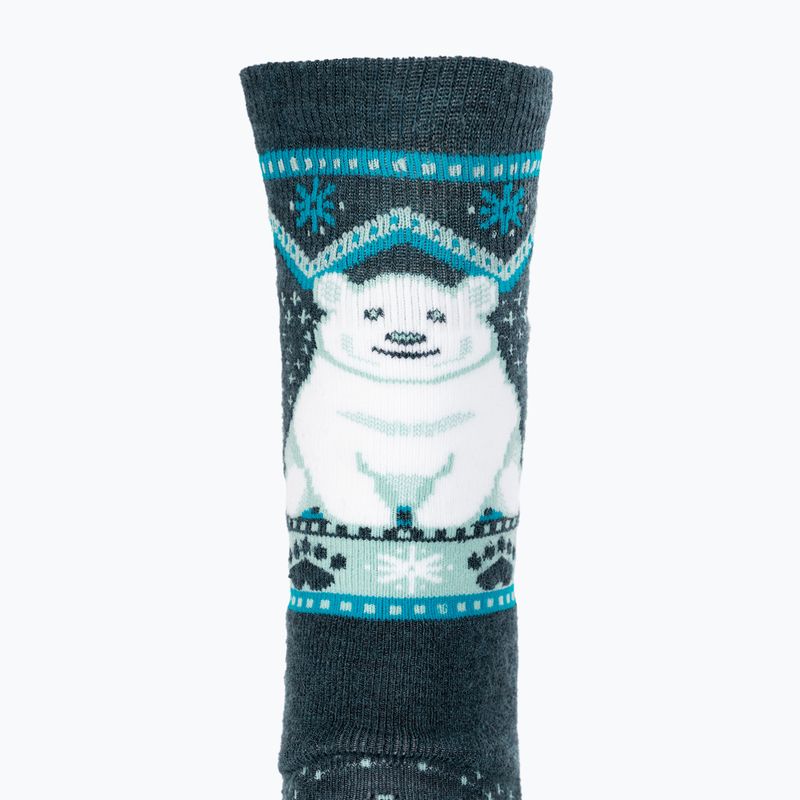 Vaikiškos kojinės Smartwool Wintersport Full Cushion Polar Bear Pattern OTC twilight blue 3