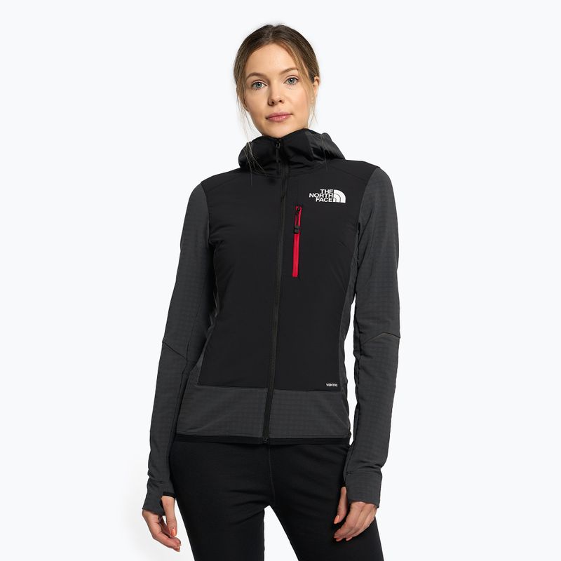 The North Face Dawn Turn Hybrid Ventrix Midlayer moteriška slidinėjimo striukė pilka NF0A7Z92MN81