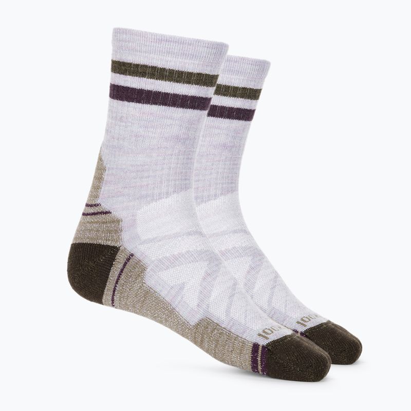 Moteriškos žygio kojinės Smartwool Hike Light Cushion Tube Stripe Crew purple eclipse