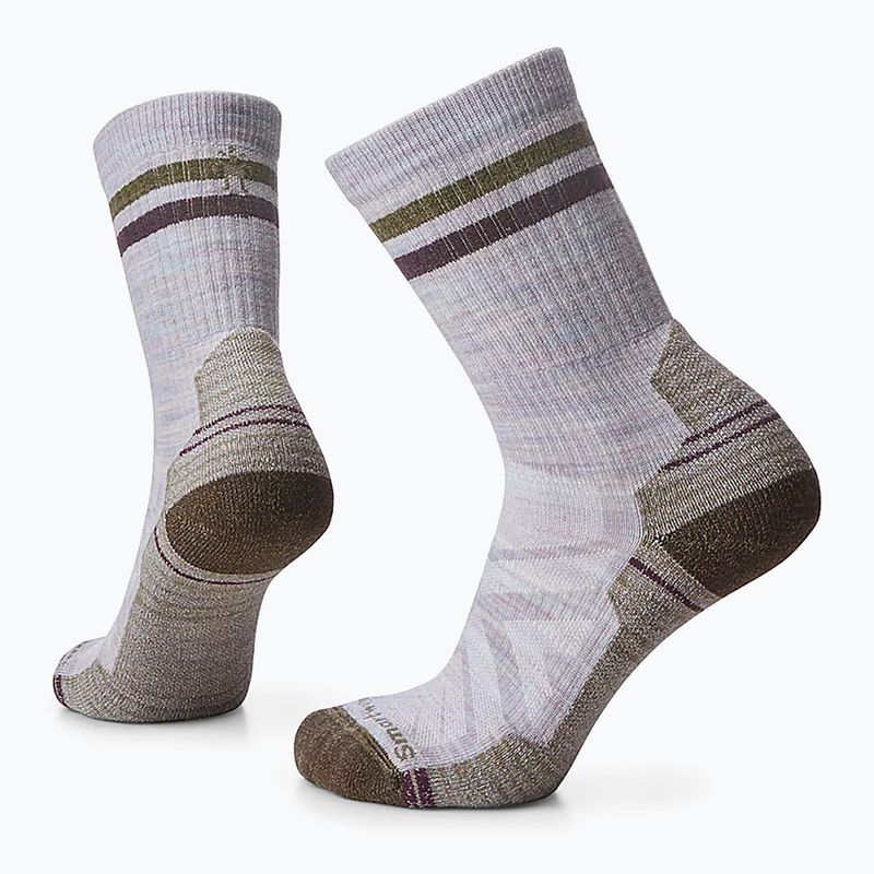 Moteriškos žygio kojinės Smartwool Hike Light Cushion Tube Stripe Crew purple eclipse 6