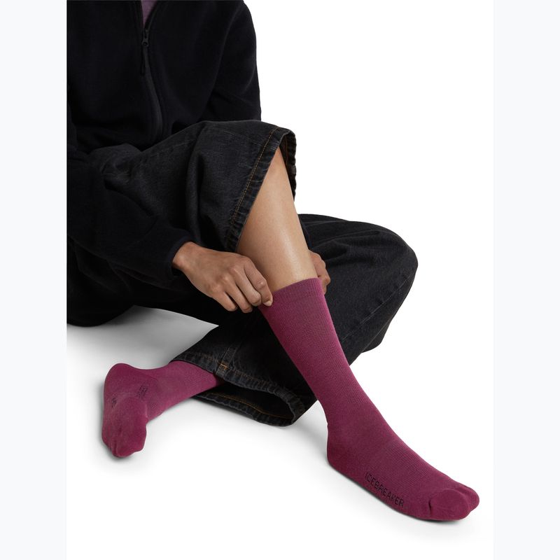Moteriškos kojinės Icebreaker Merino Lifestyle Light Crew dark berry 4