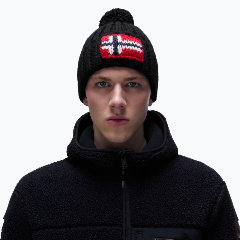 Vyriška žieminė kepurė Napapijri Semiury 5 black 4
